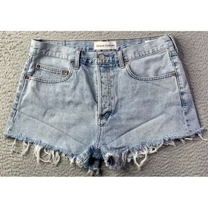 Aritzia Denim Forum Shorts Womens 30 The Ex-Boyfriend High Rise Short Button Fly